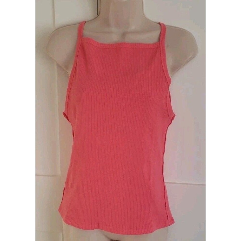 WE THE FREE BY FREE PEOPLE MIA CORAL RIBBED TOP LARGE
